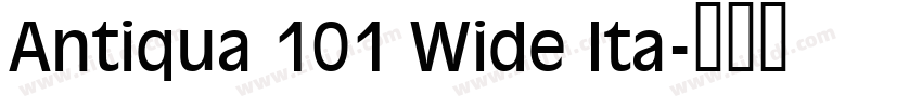 Antiqua 101 Wide Ita字体转换 Antiqua 101 Wide Ita字体转换